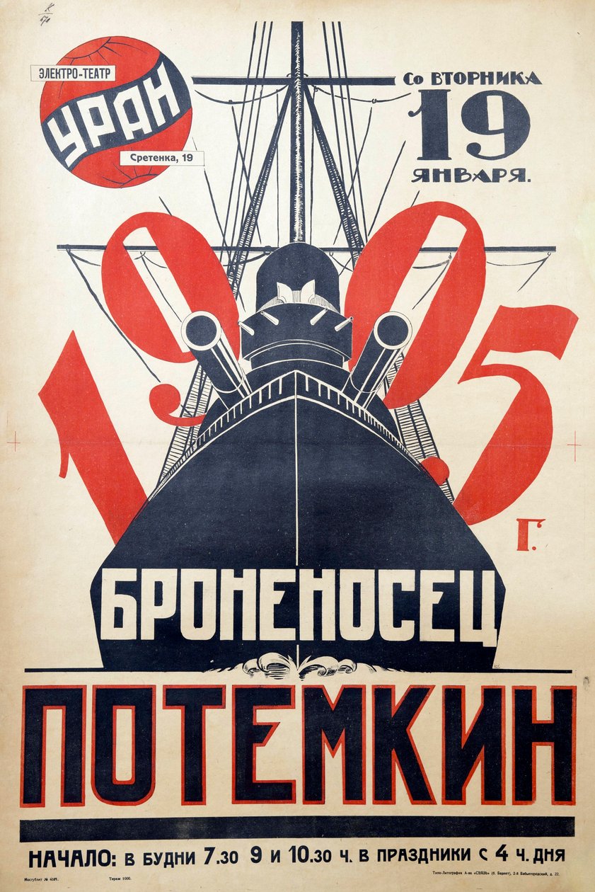 ملصق الفيلم The Battleship Potemkin par Anonymous بواسطة مجهول مجهول
