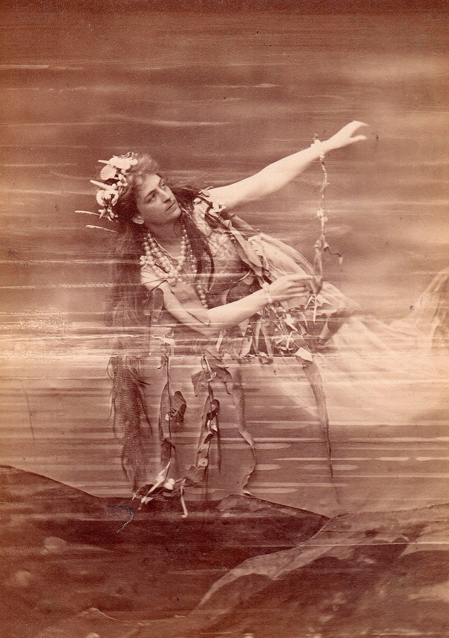 مغنية الأوبرا ليلي ليمان (1848-1929) بدور ووغليند في أوبرا داس راينجولد لريتشارد فاجنر. بايرويت بواسطة مجهول مجهول