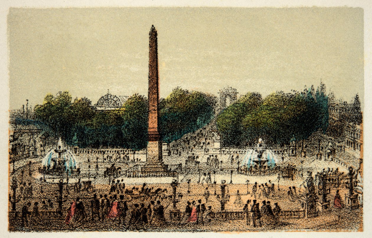 باريس 1874: La Place de la Concorde ، Private Collection بواسطة مجهول مجهول