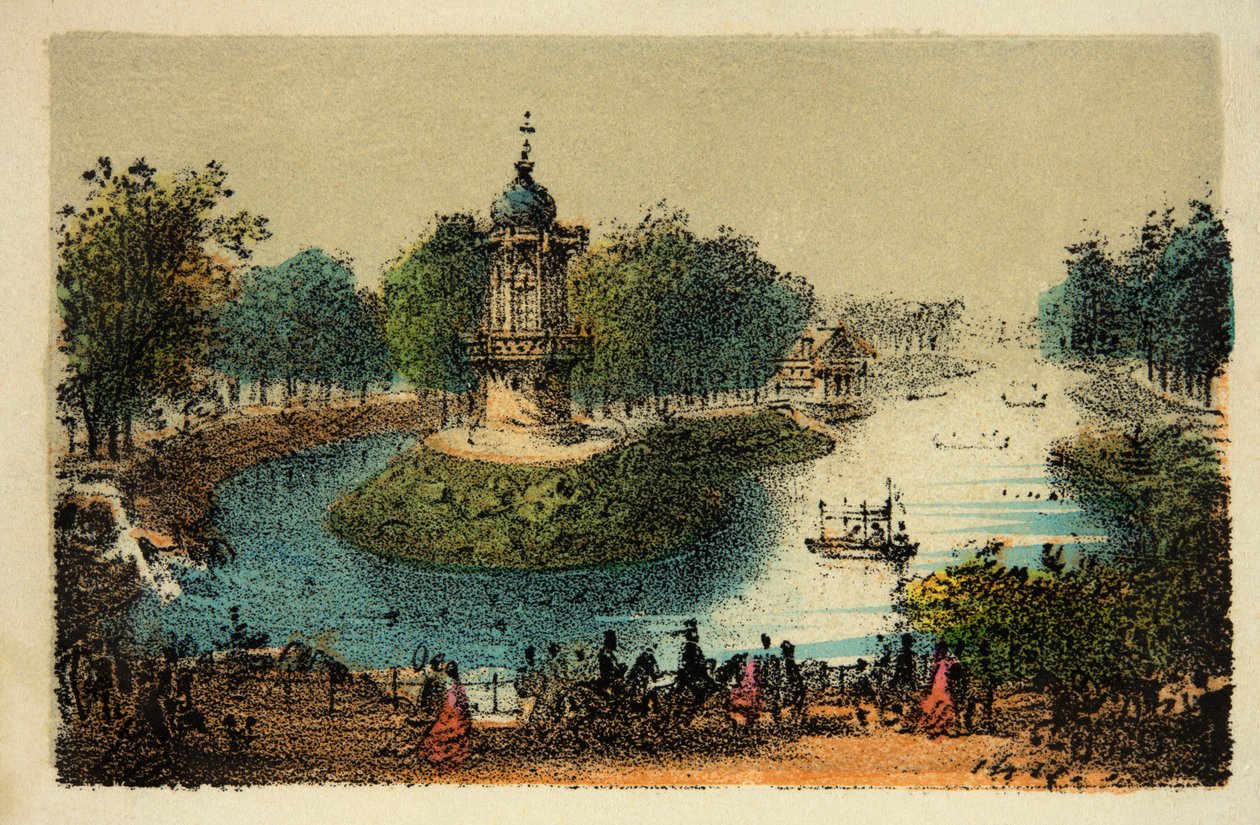 باريس 1874: The Bois de Boulogne ، Private Collection بواسطة مجهول مجهول
