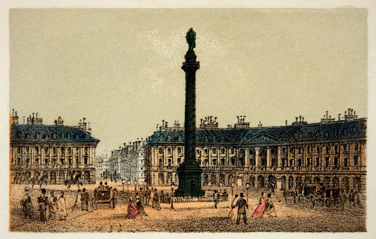 باريس 1874: The Place Vendome ، Private Collection بواسطة مجهول مجهول