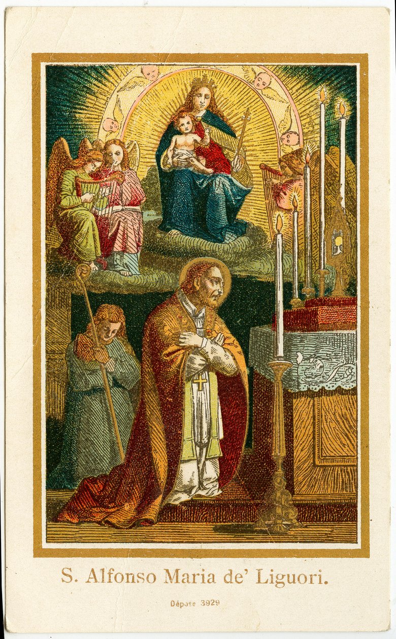 Pious image: Alfonso Maria de Liguori (engraving) بواسطة مجهول مجهول