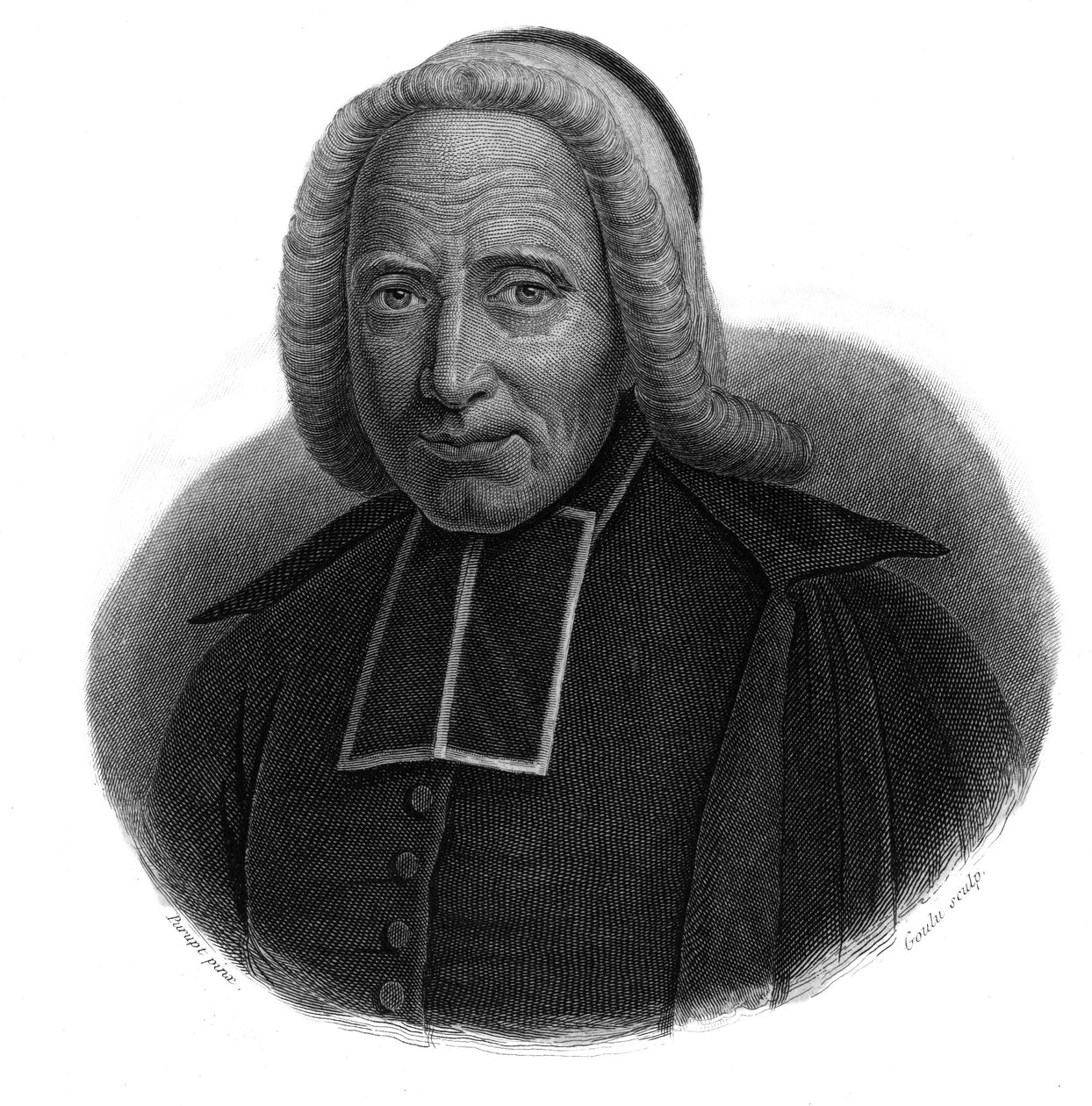 صورة للأبوت جان جودينو (1661-1749) في "" صور وتاريخ رجال نافعين: رجال ونساء من جميع البلدان وجميع الظروف ، ممن اكتسبوا حقوق الاعتراف بالرجال "نشرها ونشرها سوسيتيه مونتيون وفرانكلين في بواسطة مجهول مجهول