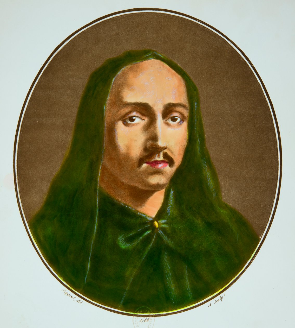 صورة لأبي سوجر للقديس دينيس (1080-1151) عضو مجلس الملك لويس السادس ووصي فرنسا من 1147 إلى 1149 ، مجموعة بريفيه بواسطة مجهول مجهول