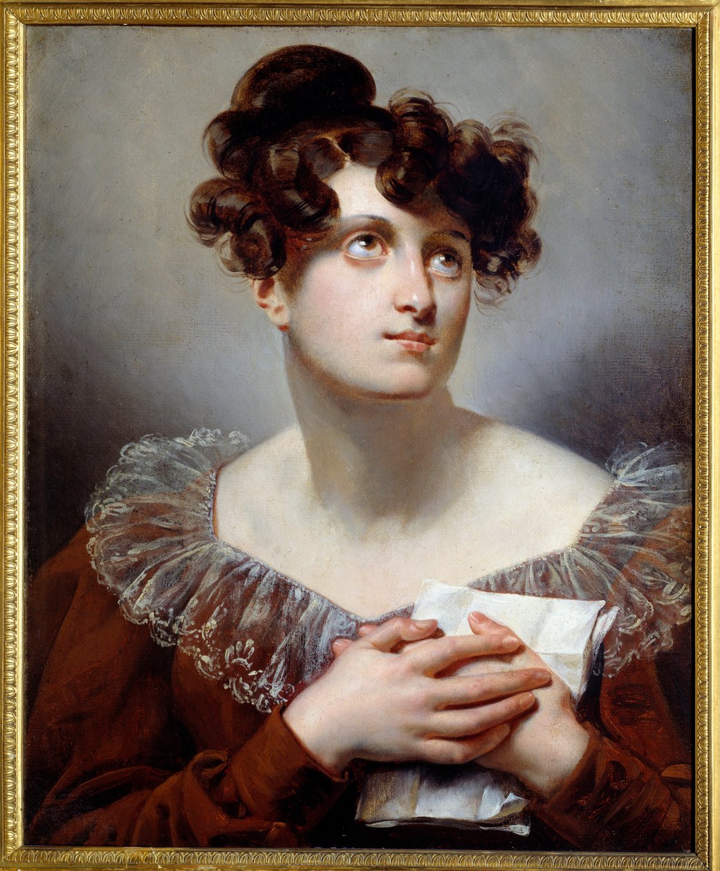 صورة آن فرانسواز بوتيه تسمى مادموزيل مارس (1779-1847) الممثلة الفرنسية. لوحة مجهولة بواسطة مجهول مجهول