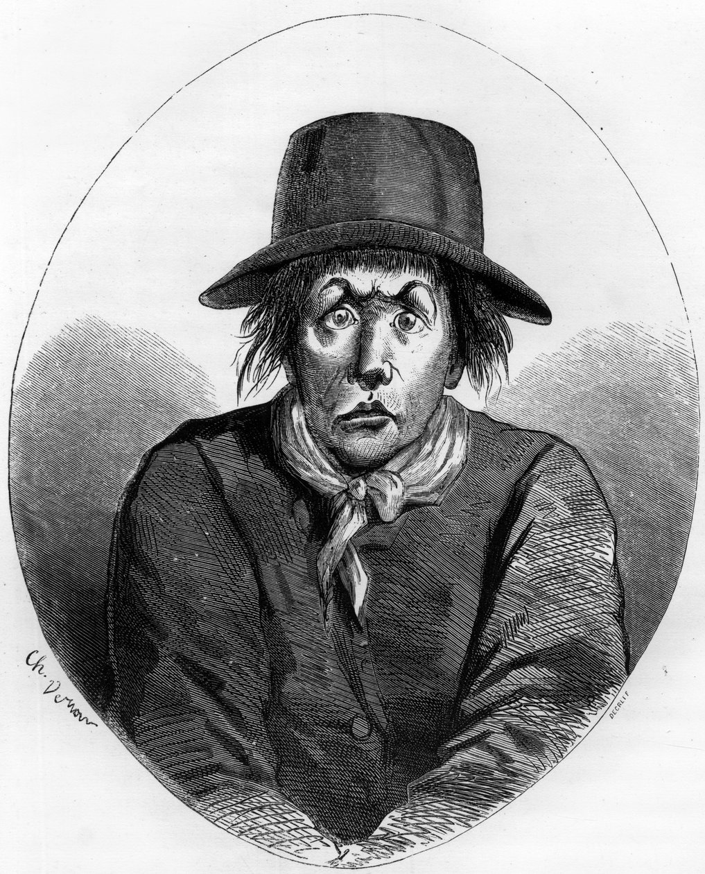 صورة أنطوان سيمون (1736-1794) صانع الأحذية والوصي الثوري الفرنسي لويس السابع عشر في المعبد عام 1793 - نقش عام 1863 في "الكتاب الأحمر - تاريخ دي ليتشافود في فرنسا" لدوبراي دي لا ماهري. مجموعة خاصة. بواسطة مجهول مجهول