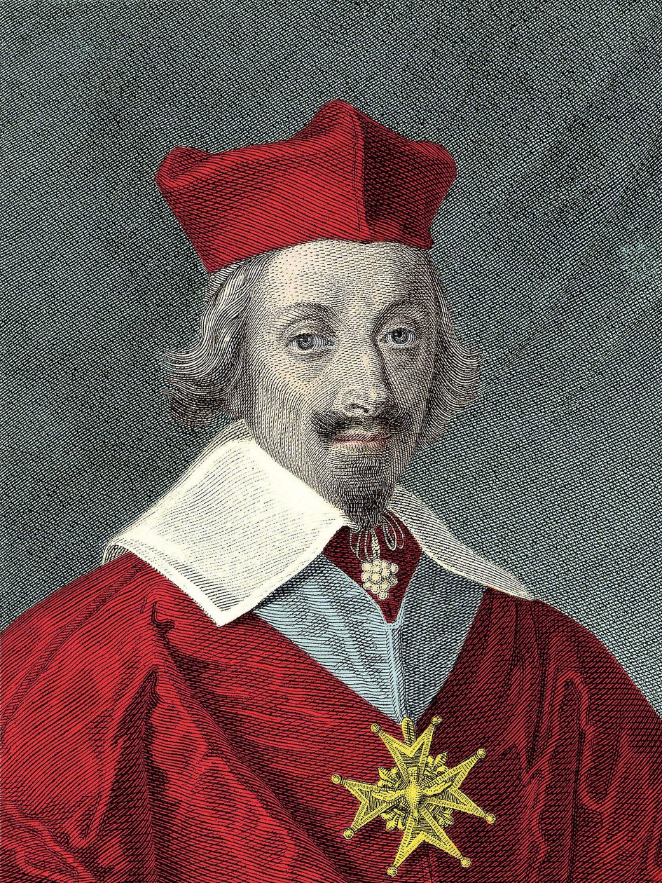 صورة لأرماند جان دو بليسيس ، الكاردينال دي ريشيليو (1585-1642) بلايت والسياسي الفرنسي بواسطة مجهول مجهول