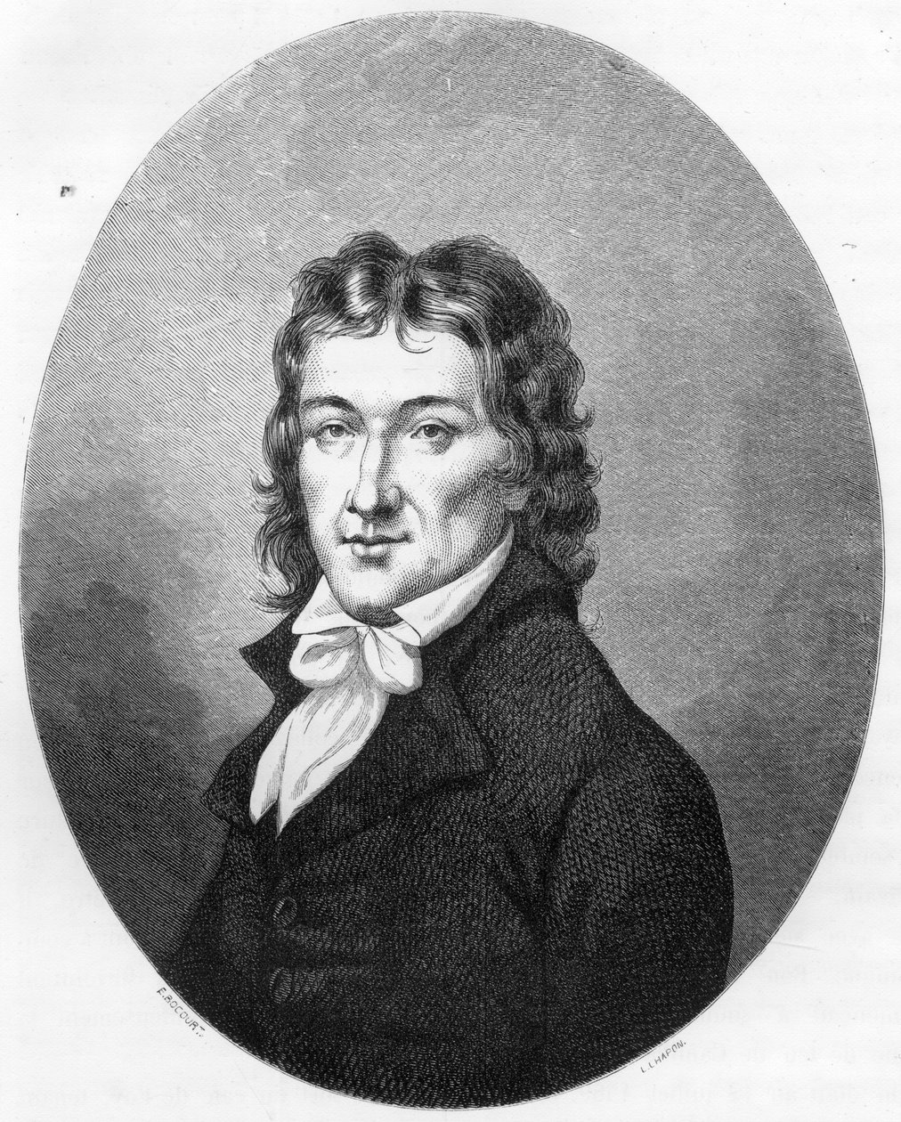صورة لكاميل ديسمولان (1760-1794) دعاية وسياسي - نقش عام 1863 في "Le Livre Rouge - Histoire De L'echafaud en France" لدوبراي دو لا ماهري. مجموعة خاصة. بواسطة مجهول مجهول