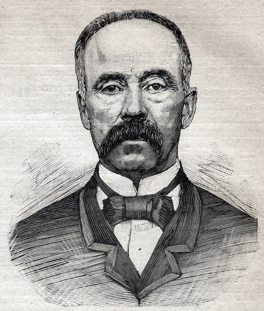 صورة تشارلز مور (1820-1905) ، عالم النبات البريطاني من أصل اسكتلندي. نقش في "" Le Petit Parisien "" 1893. بواسطة مجهول مجهول
