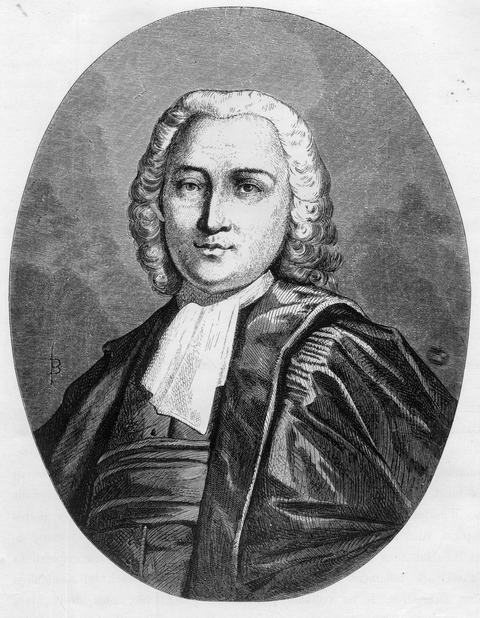 صورة لكريتيان غيوم دي مالشيربيس (1721-1794) محامي الملك بموجب الاتفاقية - نقش عام 1863 في "الكتاب الأحمر - تاريخ دي ليتشافود في فرنسا" لدوبراي دي لا ماهري. مجموعة خاصة. بواسطة مجهول مجهول