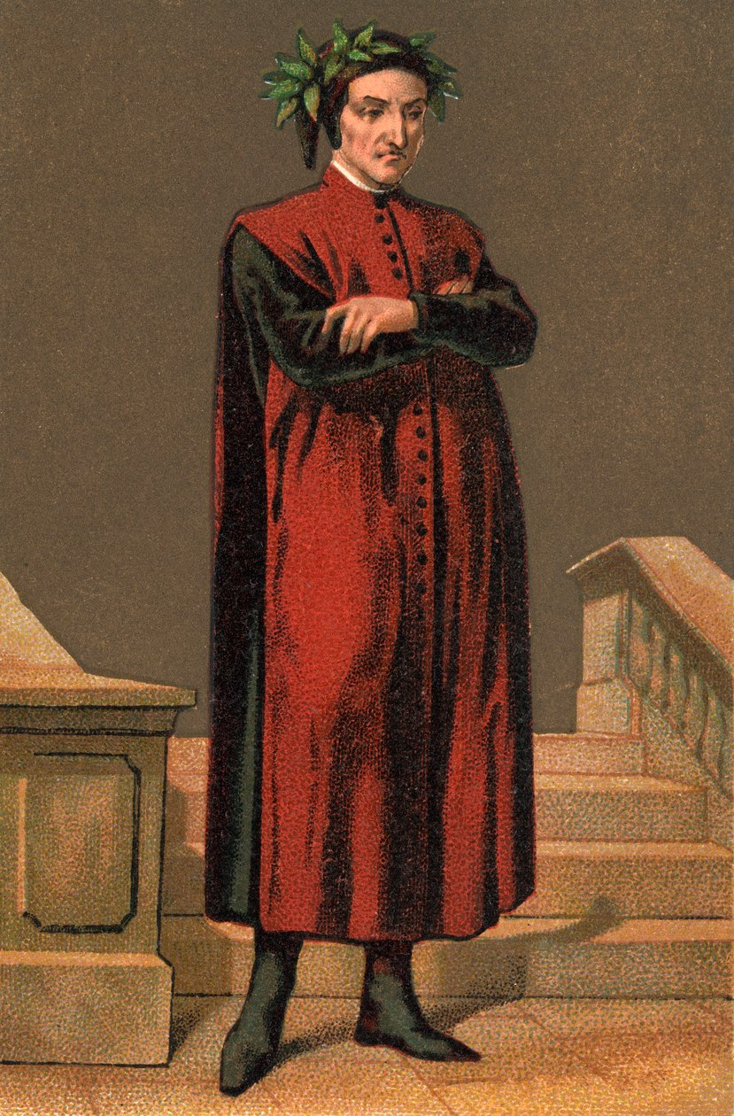 صورة لدانتي أليغيري (1265-1321) شاعر إيطالي. بواسطة مجهول مجهول