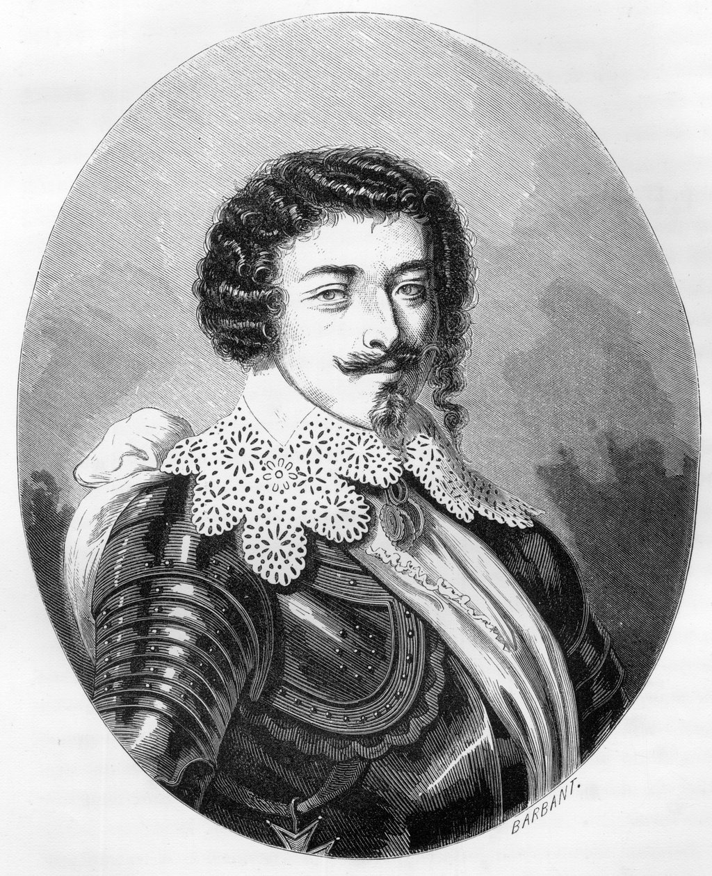 صورة لدوق مونتمورنسي (مونتمورنسي) (1595-1632) - نقش من عام 1863 في "Le Livre Rouge - Histoire De L'echafaud en France" لدوبراي دي لا ماهري. مجموعة خاصة. بواسطة مجهول مجهول