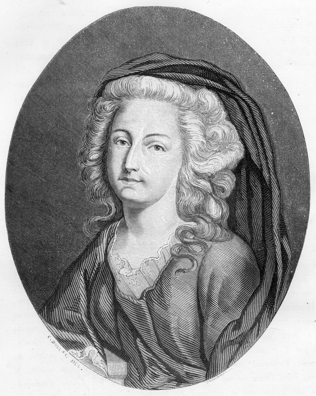 صورة شخصية إليزابيث الفلبينية ماري هيلين من فرنسا تدعى مدام إليزابيث (1764-1794) ، أخت لويس السادس عشر - نقش من عام 1863 في "" Le Livre Rouge - Histoire De L'echafaud en France "" لدوبراي دي لا ماهري. مجموعة خاصة. بواسطة مجهول مجهول