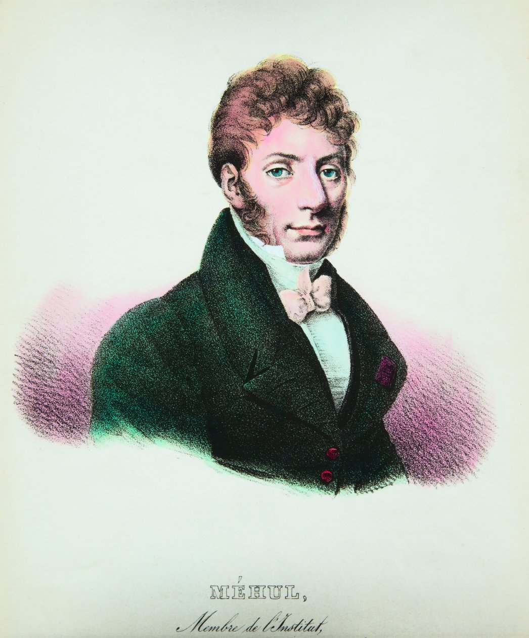 صورة للمؤلف الموسيقي إيتيان نيكولاس ميهول (1763-1817) ، مجموعة بريفيه بواسطة مجهول مجهول