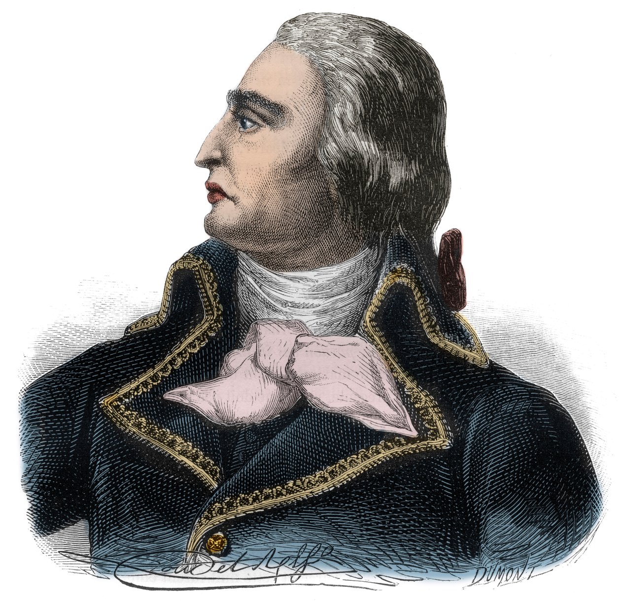 صورة فرانسوا جوزيف ويسترمان ، الجنرال الفرنسي (1751-1794) للجيش الجمهوري - نقش في "Histoire des Girondins" "للفونس دي لامارتين (1790-1869) 1865-1866 - مجموعة خاصة بواسطة مجهول مجهول