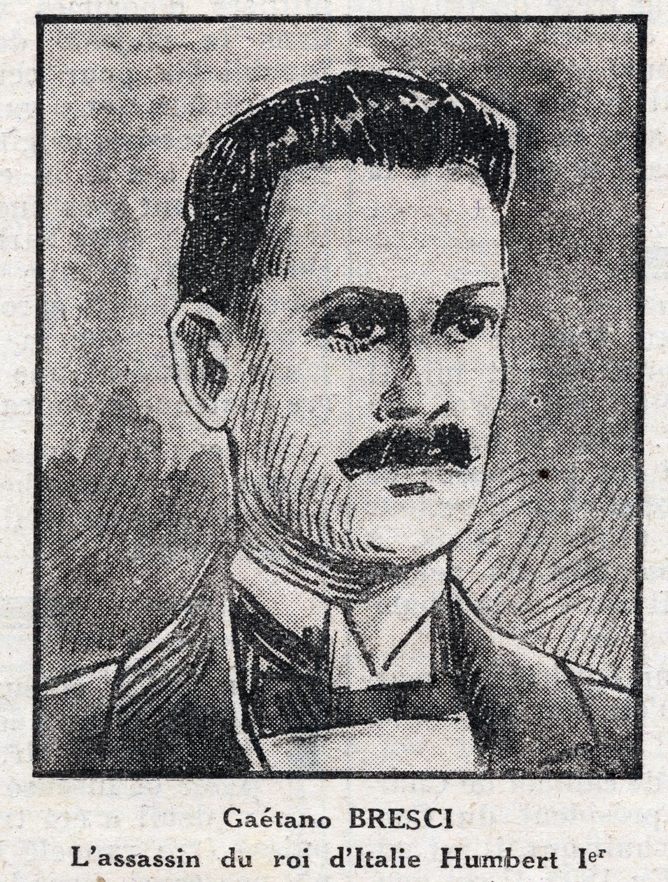 صورة لغايتانو بريشي (1869-1901) ، فوضوي إيطالي قتل الملك هامبرت الأول (أمبرتو الأول) بواسطة مجهول مجهول