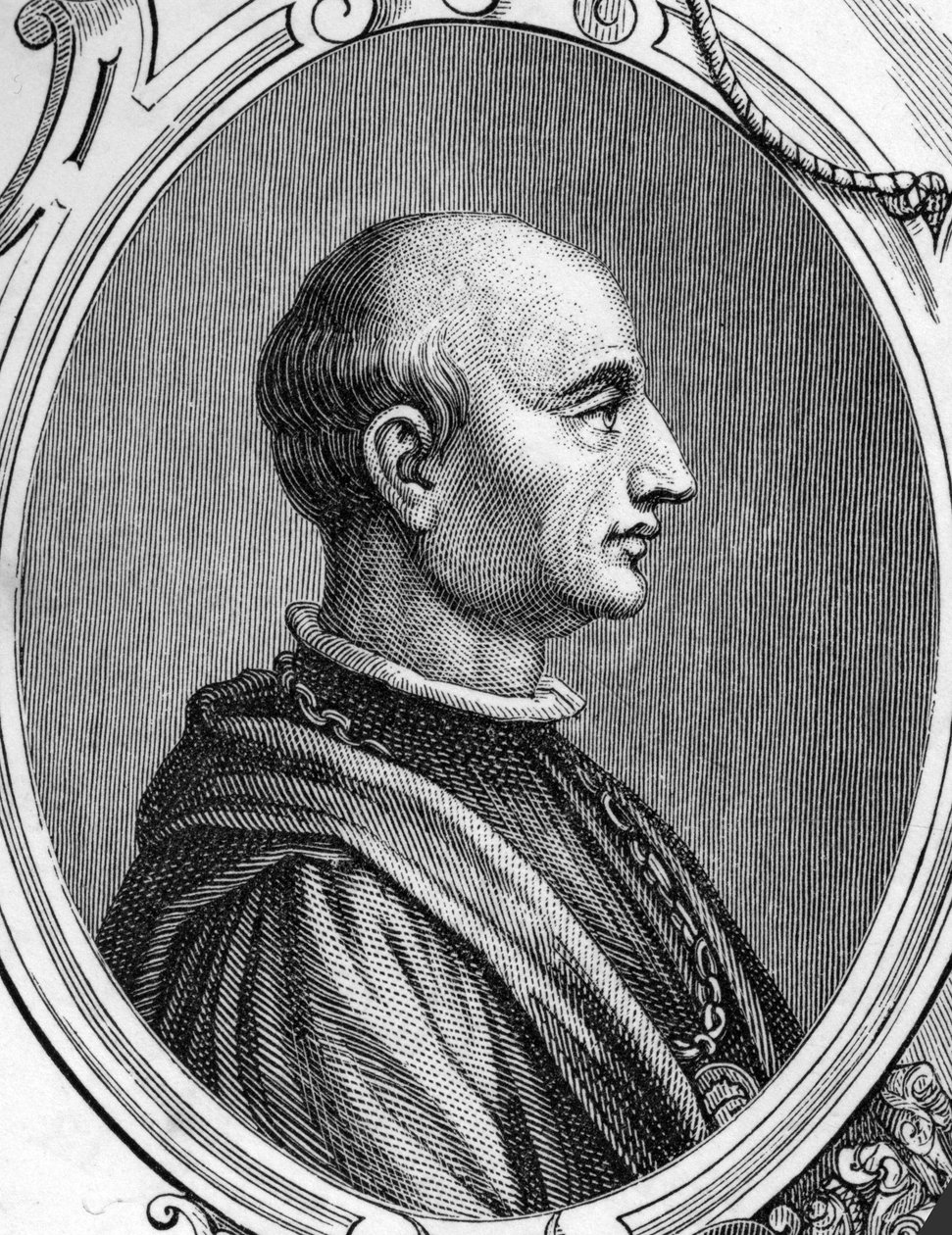 صورة لجنتيلي بيليني (1429-1507) ، رسام إيطالي. نقش 1859 في "" صالات عرض أوروبا - إيطاليا "" بواسطة armengaud. مجموعة خاصة. بواسطة مجهول مجهول