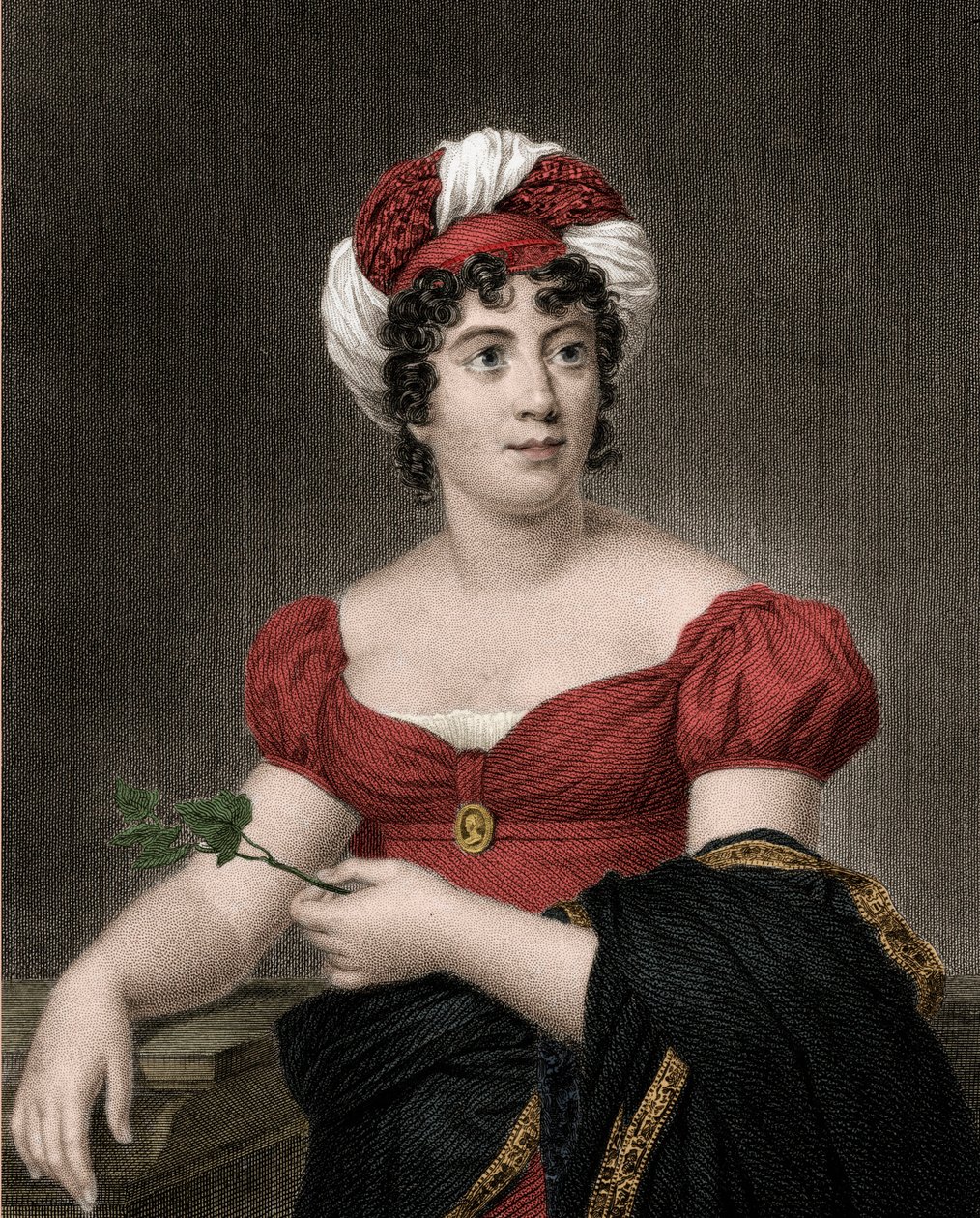 صورة لجيرمين نيكر ، بارونة Stael Holstein تدعى Madame de Stael (1766-1817) بواسطة مجهول مجهول