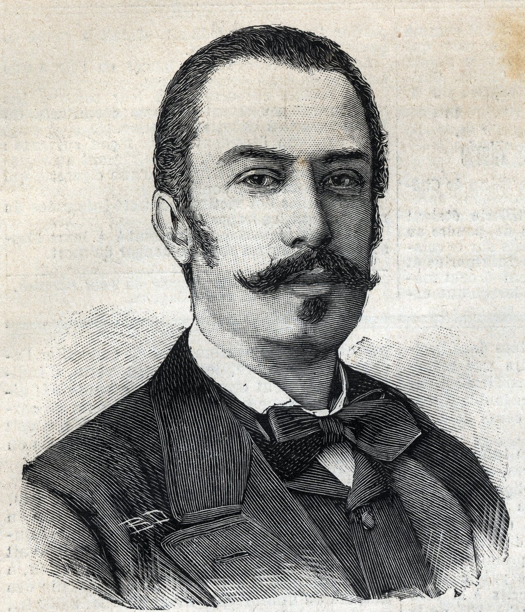 صورة جيوفاني جيوليتي (1842-1928) سياسي إيطالي ، رئيس مجلس الوزراء. نقش في "" Le Petro Parisien "" بواسطة مجهول مجهول