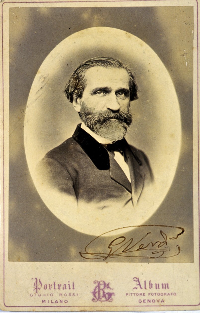 صورة جوزيبي فيردي (1813-1901) ، ملحن إيطالي. حوالي عام 1850 ، مجموعة خاصة ، ميلان بواسطة مجهول مجهول