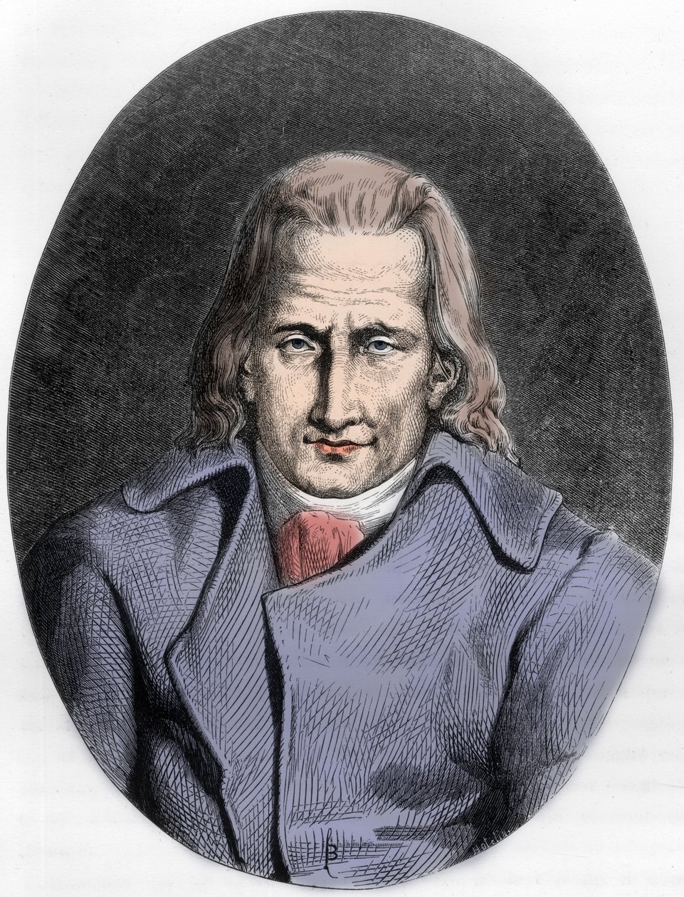 صورة جاك كازوت ، المؤلف الفرنسي - صورة جاك كازوت (1719-1792) - نقش عام 1863 في "" Le Livre Rouge - Histoire De L'echafaud en France "" لدوبراي دي لا ماهري - مجموعة خاصة بواسطة مجهول مجهول