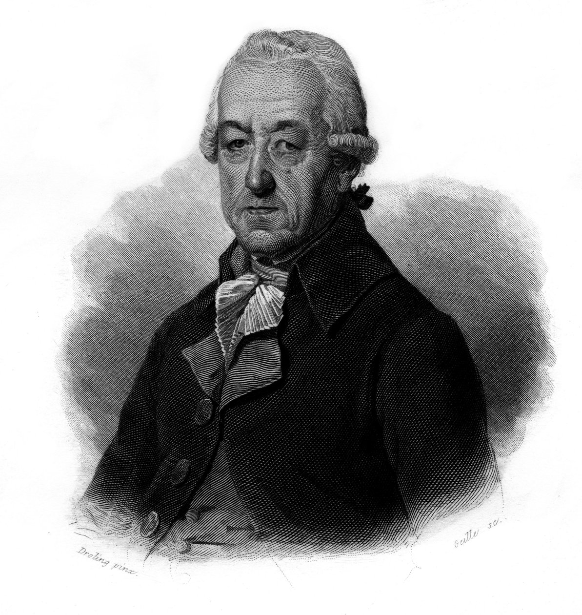 تم نشر صورة جان جورج ريبر (جان جورج) (1731-1816) الصناعي الفرنسي في "" صور وتاريخ الرجال النافعين: الرجال والنساء من جميع البلدان وجميع الظروف ، الذين حصلوا على حقوق الاعتراف بالرجال ". بواسطة مجهول مجهول