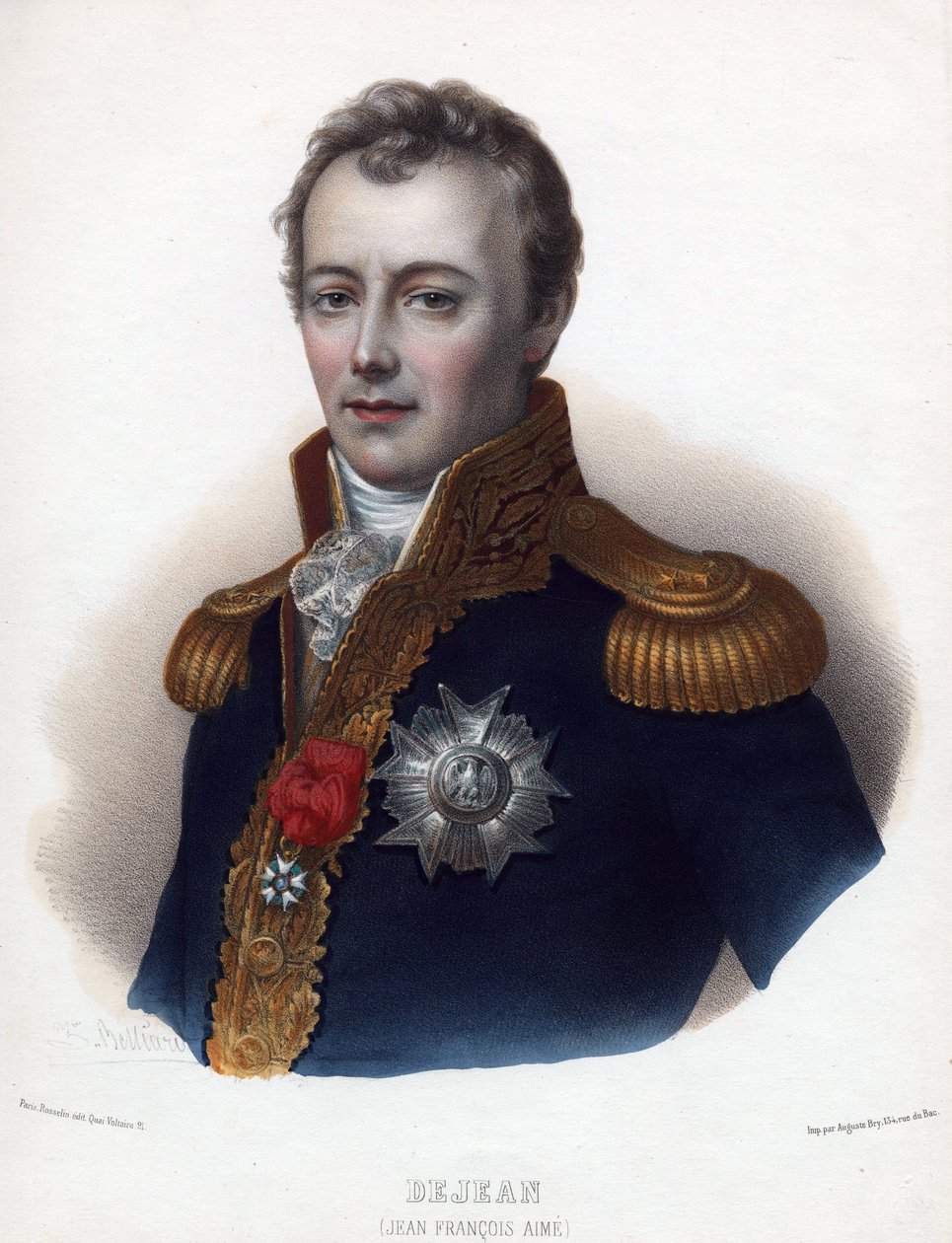 صورة جان فرانسوا أيمي (جان فرانسوا أيمي) ديجين (1749-1824) - مجهول - 1835 - طباعة حجرية ، ألوان مائية - 32 × 24 - مجموعة خاصة بواسطة مجهول مجهول