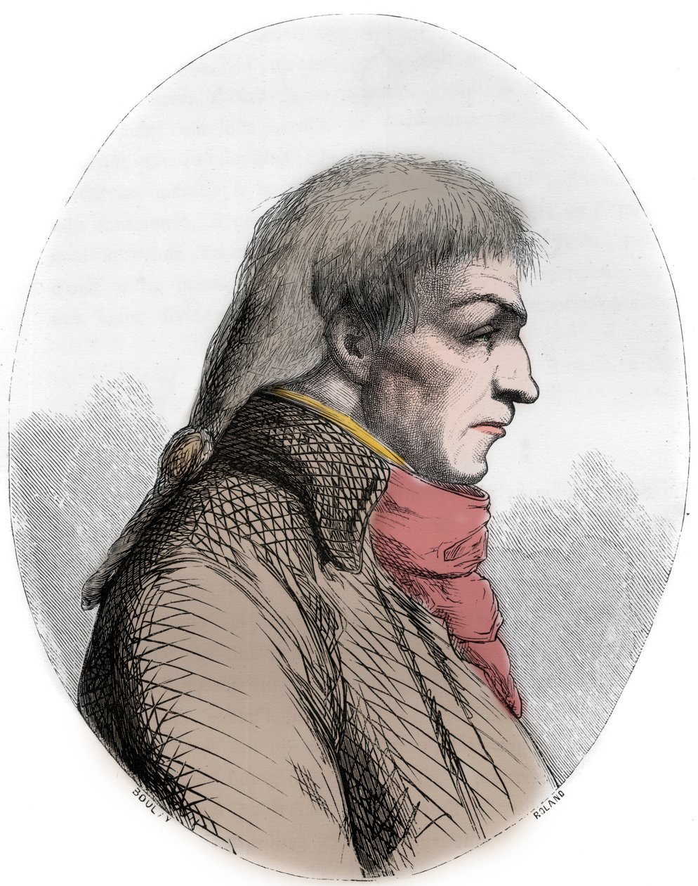 صورة لجوزيف لوبون (1765-95) سياسي فرنسي - صورة لجوزلين فرانسوا جوزيف لوبون (1765-1795) ، ثوري فرنسي - نقش من عام 1863 في "الكتاب الأحمر - هيستوار دي ليتشافود في فرنسا" لدوبراي دي لا ماهري - مجموعة خاصة بواسطة مجهول مجهول