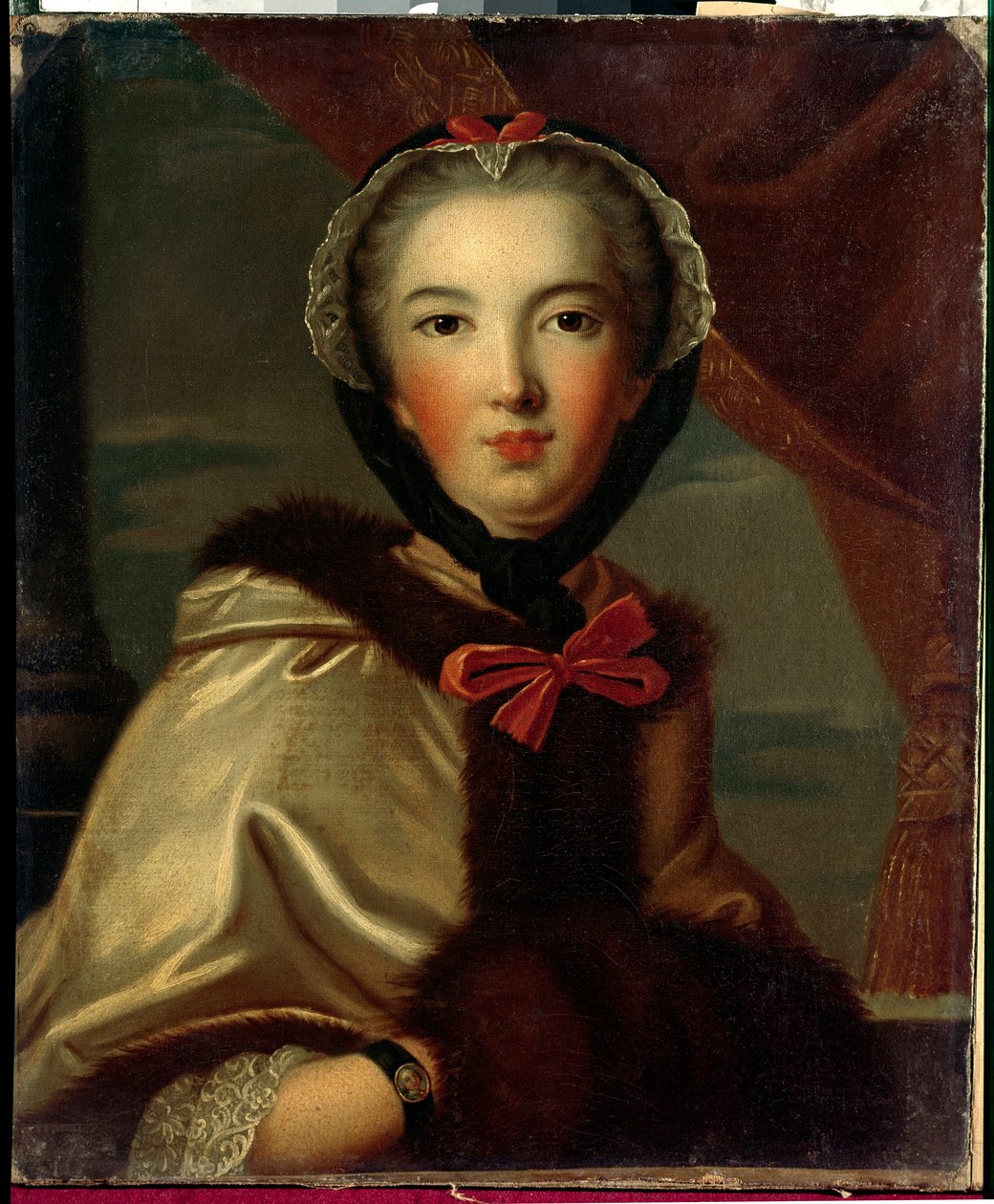 صورة لويز هنرييت دي بوربون كونتي ، مادموزيل دي كونتي ، دوقة أورليانز (1752-1759) لوحة مجهولة من القرن الثامن عشر. قاتمة. 0.7x0.6 م فرساي ، متحف القلعة. بواسطة مجهول مجهول