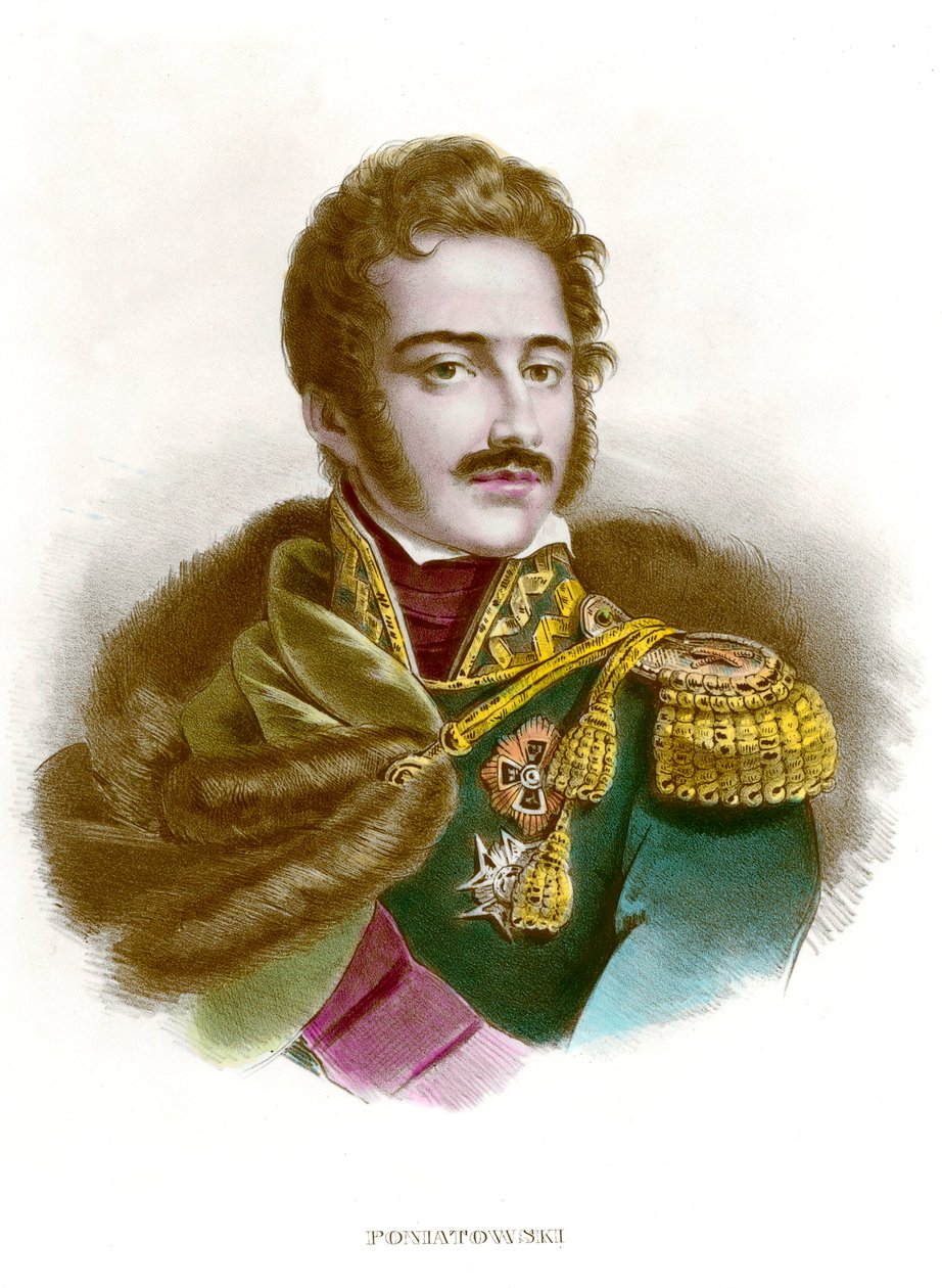 صورة لماريشال جوزيف (جوزيف) أنتوني بوناتوفسكي (1763-1813) ضابط بولندي. نقش مجموعة خاصة من القرن التاسع عشر بواسطة مجهول مجهول