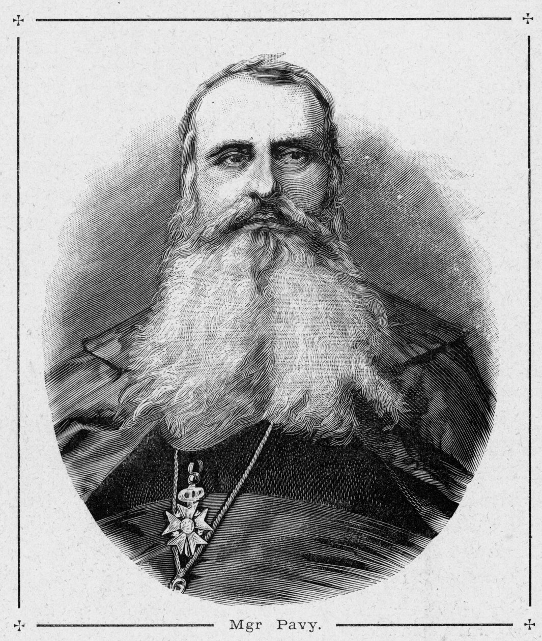 صورة للمونسينور لويس أنطوان أوغسطين (لويس أنطوان أوجستين) بافي (1805-1866) ، أسقف الجزائر العاصمة. نقش في "Les Missions Catholiques au XIXeme Siecle" للويس يوجين (لويس يوجين) لوفيت. مجموعة خاصة. بواسطة مجهول مجهول