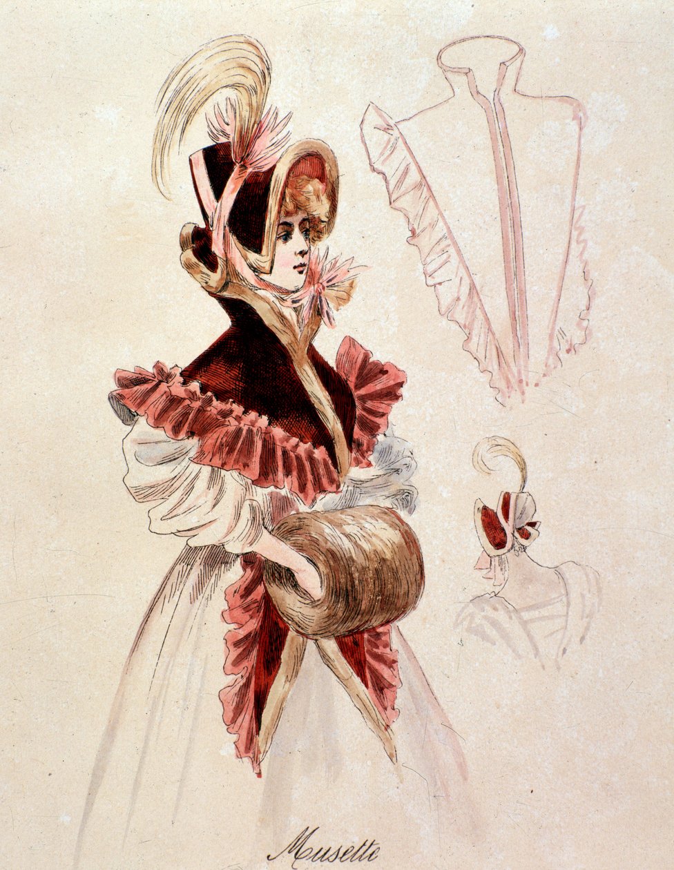 صورة لموزيت ، من La boheme بواسطة بوتشيني (1892-1895) بواسطة مجهول مجهول