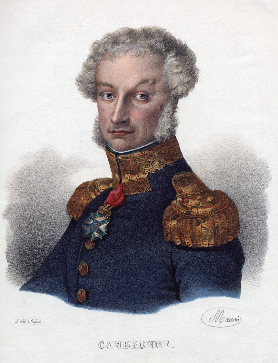 بورتريه بيير كامبرون (1770-1842) - مجهول - 1835 - ليثوجراف ، ألوان مائية - 32 × 24 - مجموعة خاصة بواسطة مجهول مجهول