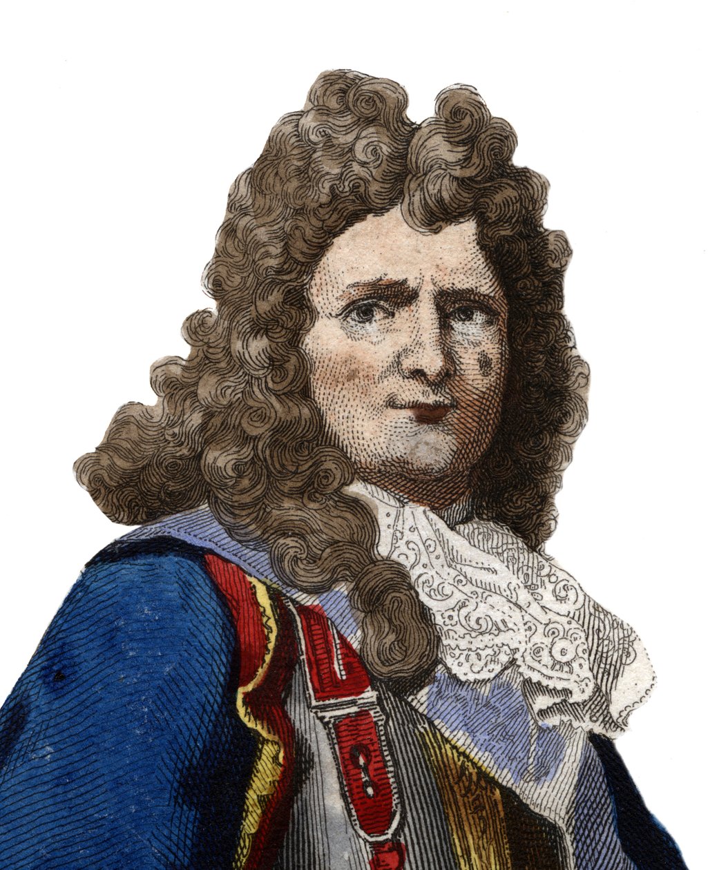 صورة لسيباستيان لو بريستري ، لورد فوبان ولاحقًا ماركيز دي فوبان (1633-1707) ، مارشال فرنسا. رسم توضيحي من "" Le Plutarque Français "" لإدمون مينيت بواسطة مجهول مجهول
