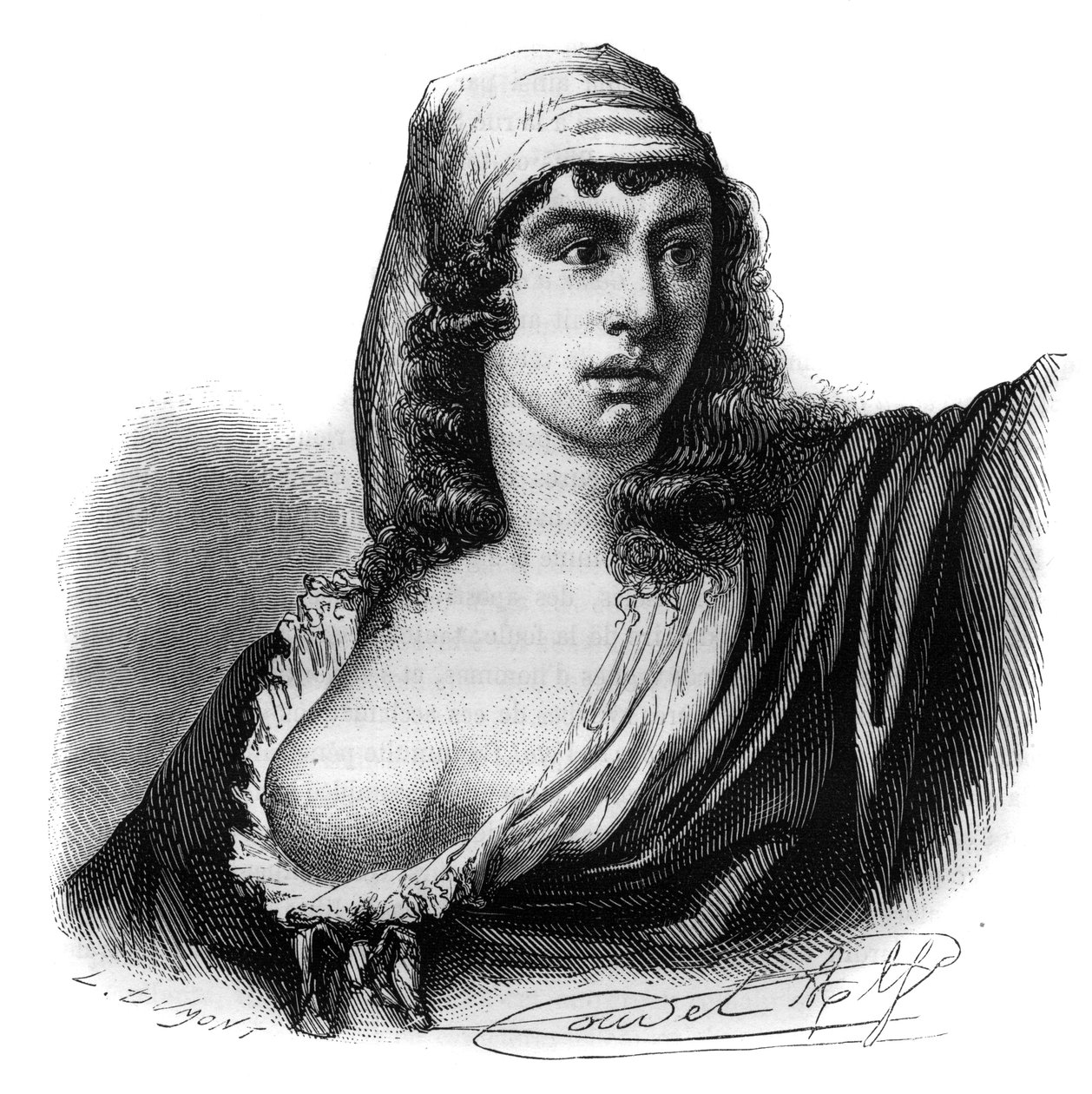 صورة ثيروين دي ميريكورت (1762-1817) ، ثوري فرنسي - نقش في "Histoire des Girondins" لألفونس دي لامارتين (1790-1869) 1865-1866 - مجموعة خاصة بواسطة مجهول مجهول