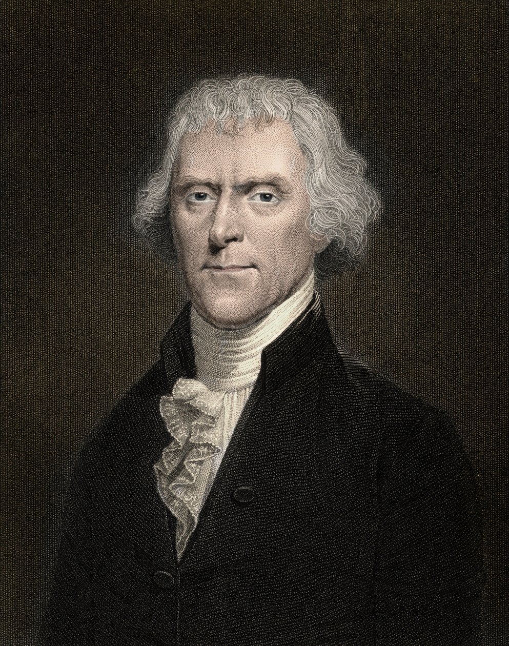 Portrait of Thomas Jefferson (1743-1826) President of the United States from 1801 to 1809 - Thomas Jefferson (1743-1826), 3rd President of the USA بواسطة مجهول مجهول