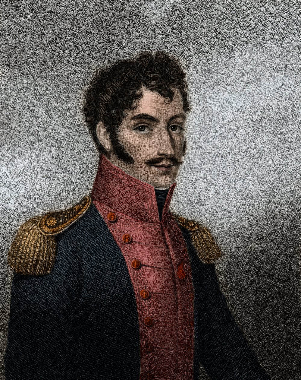 صورة للسياسي والعسكري الفنزويلي سيمون بوليفار (1783-1830) رئيس كولومبيا وبيرو بواسطة مجهول مجهول