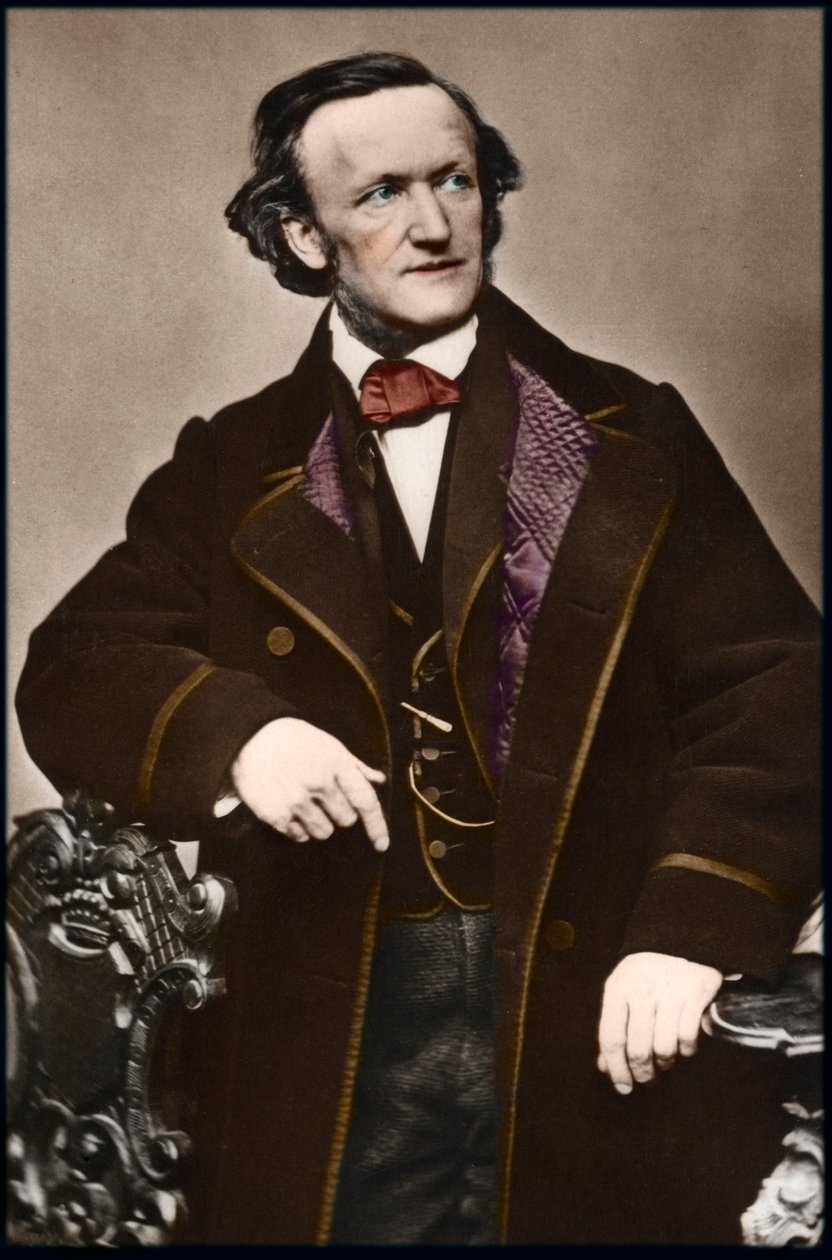 صورة للمؤلف الموسيقي ريتشارد فاغنر (1813-1883) - صورة ريتشارد فاغنر (1813-1883) ، الملحن الألماني. بواسطة مجهول مجهول