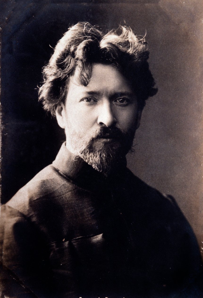 صورة للمؤلف الموسيقي الإيطالي فيروتشيو بوسوني (1866-1924) صورة فوتوغرافية. القرن ال 19. مجموعة خاصة بواسطة مجهول مجهول