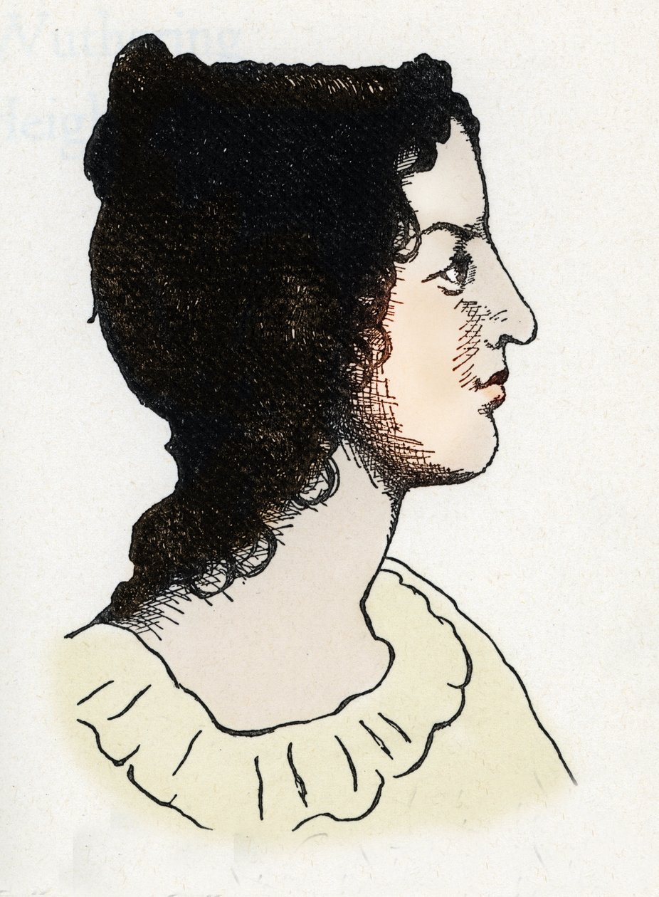صورة للكاتب البريطاني إميلي برونتي (1818-1848) بواسطة مجهول مجهول