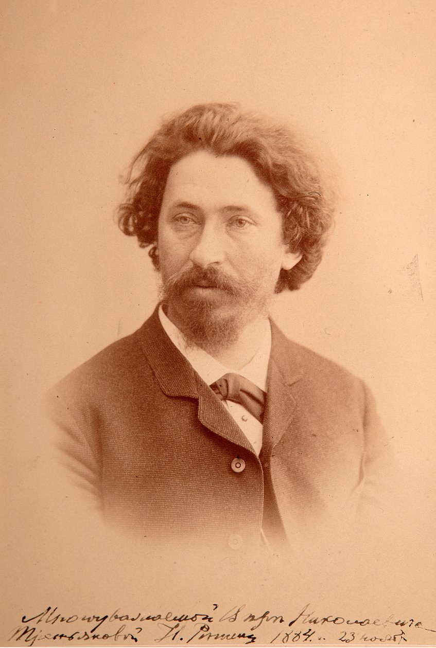 صورة للفنان إيليا إيفيموفيتش ريبين (إيليا يفيموفيتش ريبين) (1844-1930). صور الألبومين بواسطة مجهول مجهول