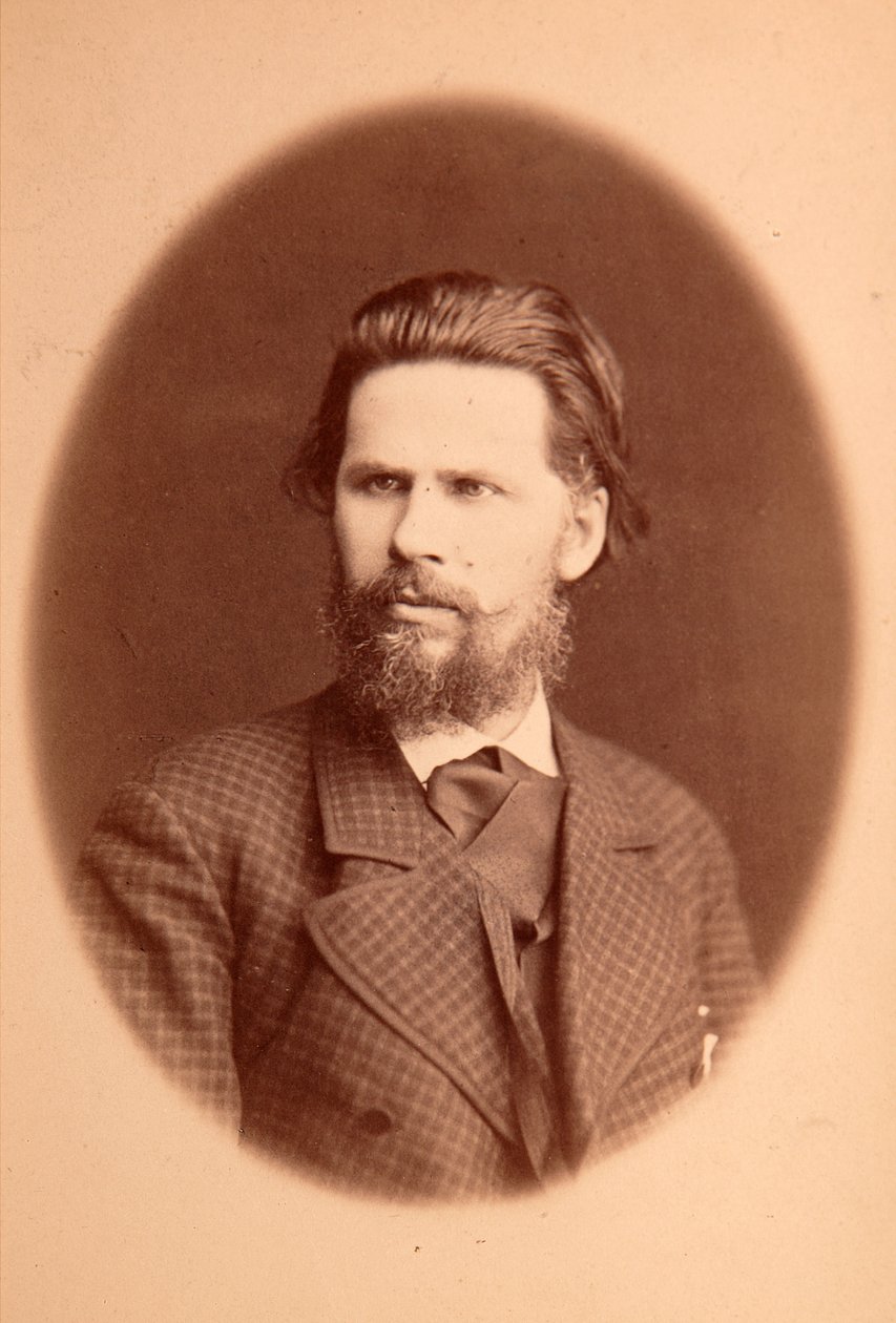 صورة للفنان إيفان نيكولايفيتش (نيكولايفيتش) كرامسكوي (1837-1887). صور الألبومين بواسطة مجهول مجهول