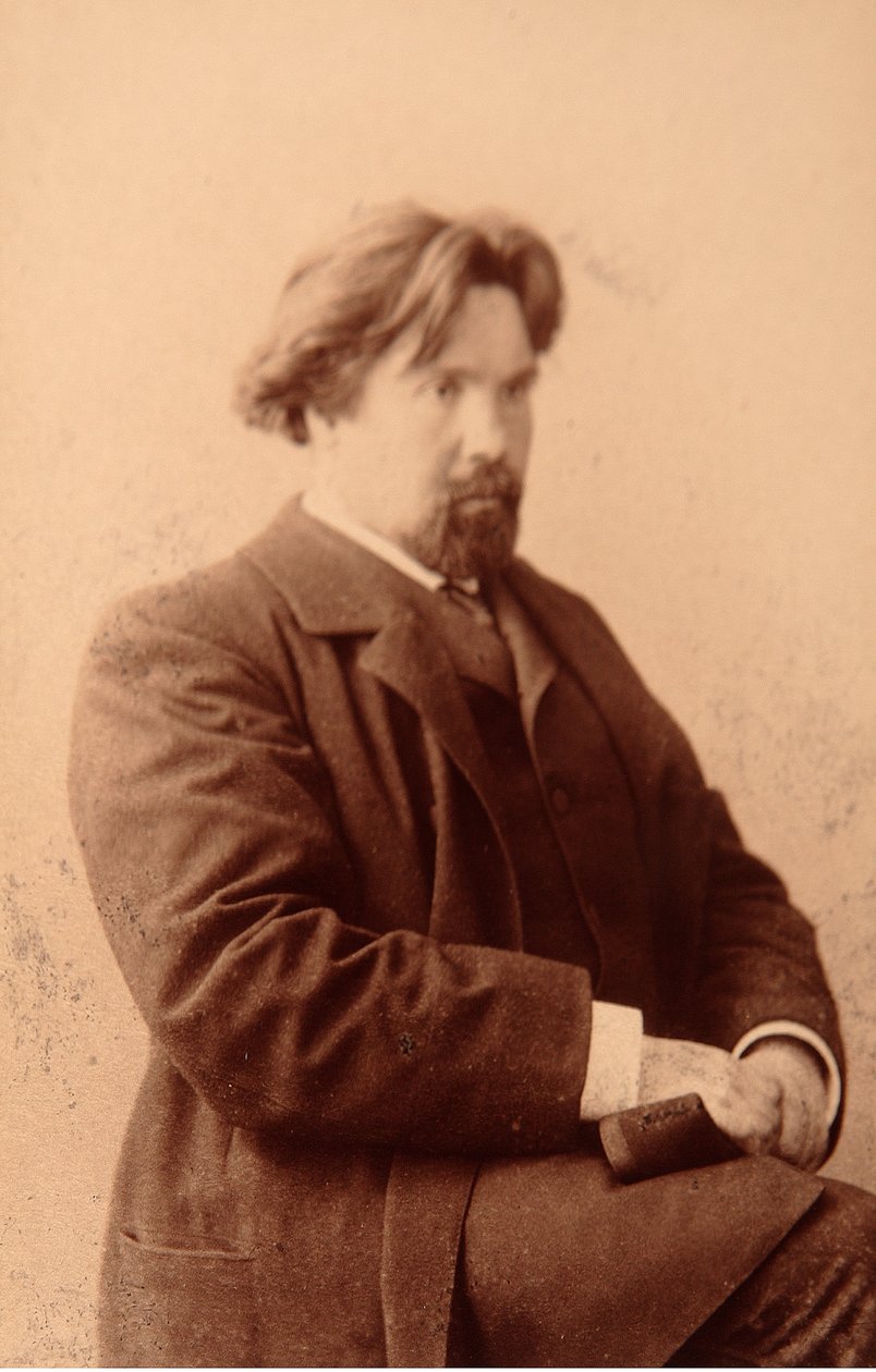 صورة للفنان فاسيلي إيفانوفيتش سوريكوف (فاسيلي سوريكوف أو فاسيلي سوريكو) (1848-1916). صور الألبومين بواسطة مجهول مجهول
