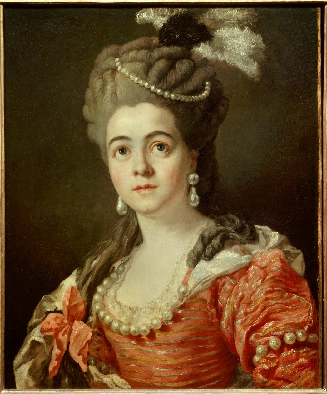 صورة للممثل الكوميدي أدريان ليكوفرور (1692-1730) ، عشيقة مارشال ساكسونيا لوحة مجهولة من القرن الثامن عشر. شمس 0.6x0.5 م بواسطة مجهول مجهول