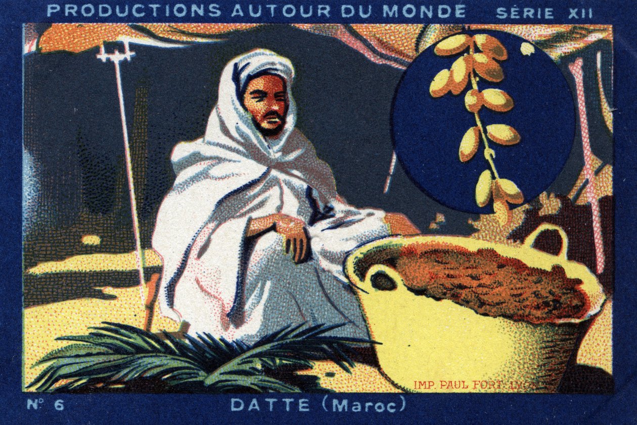 انتاجات حول العالم: التاريخ في المغرب. 1933 الطباعة الحجرية الملونة في "" ألبوم جوزيف ميليات "" بواسطة مجهول مجهول