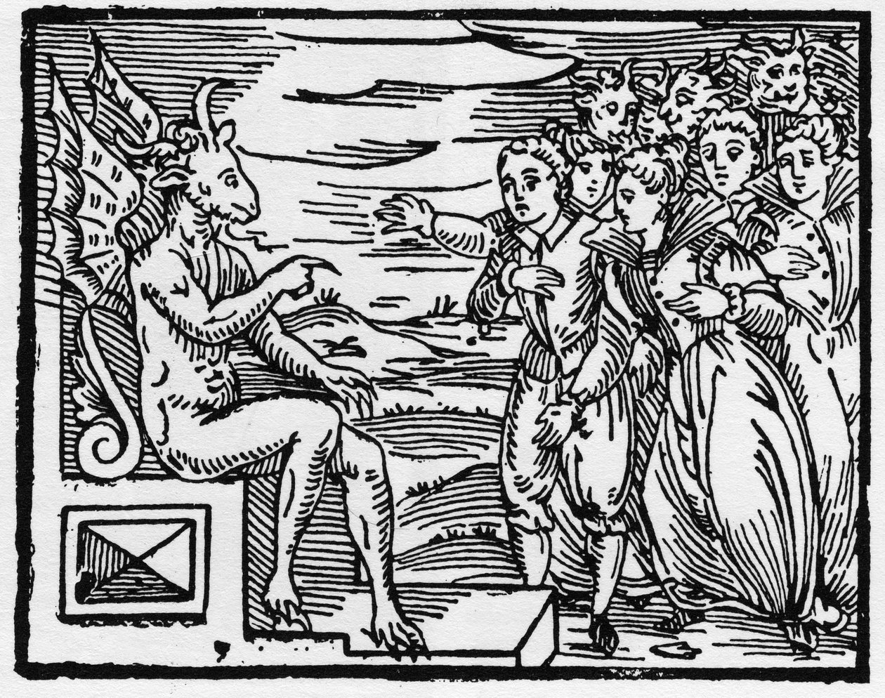 يطلب الشيطان ميثاقًا من السحرة الجدد - "خلاصة Maleficarum" ، تتعامل مع السحرة وأشرارهم وفرزهم من قبل Francesco Maria Guazzo أو Guaccio أو Guaccius (15 ؟؟ -16 ؟؟) 1608 Private Collection بواسطة مجهول مجهول