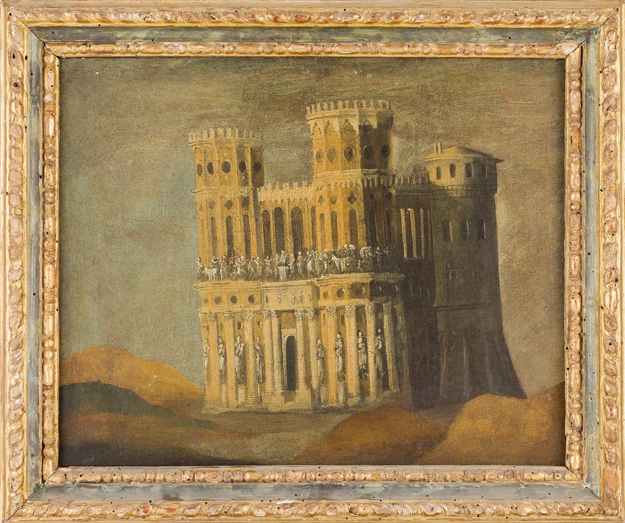 تذكار من الصور التذكارية من Castel Nuovo - تذكير تخيلي لماشيو أنجوينو ، بقلم نومي ، فرانسوا دي (1593-بعد 1630). زيت على قماش ، الثلث الأول من القرن السابع عشر .. الأبعاد: 27.5 × 34 سم. مجموعة خاصة بواسطة مجهول مجهول