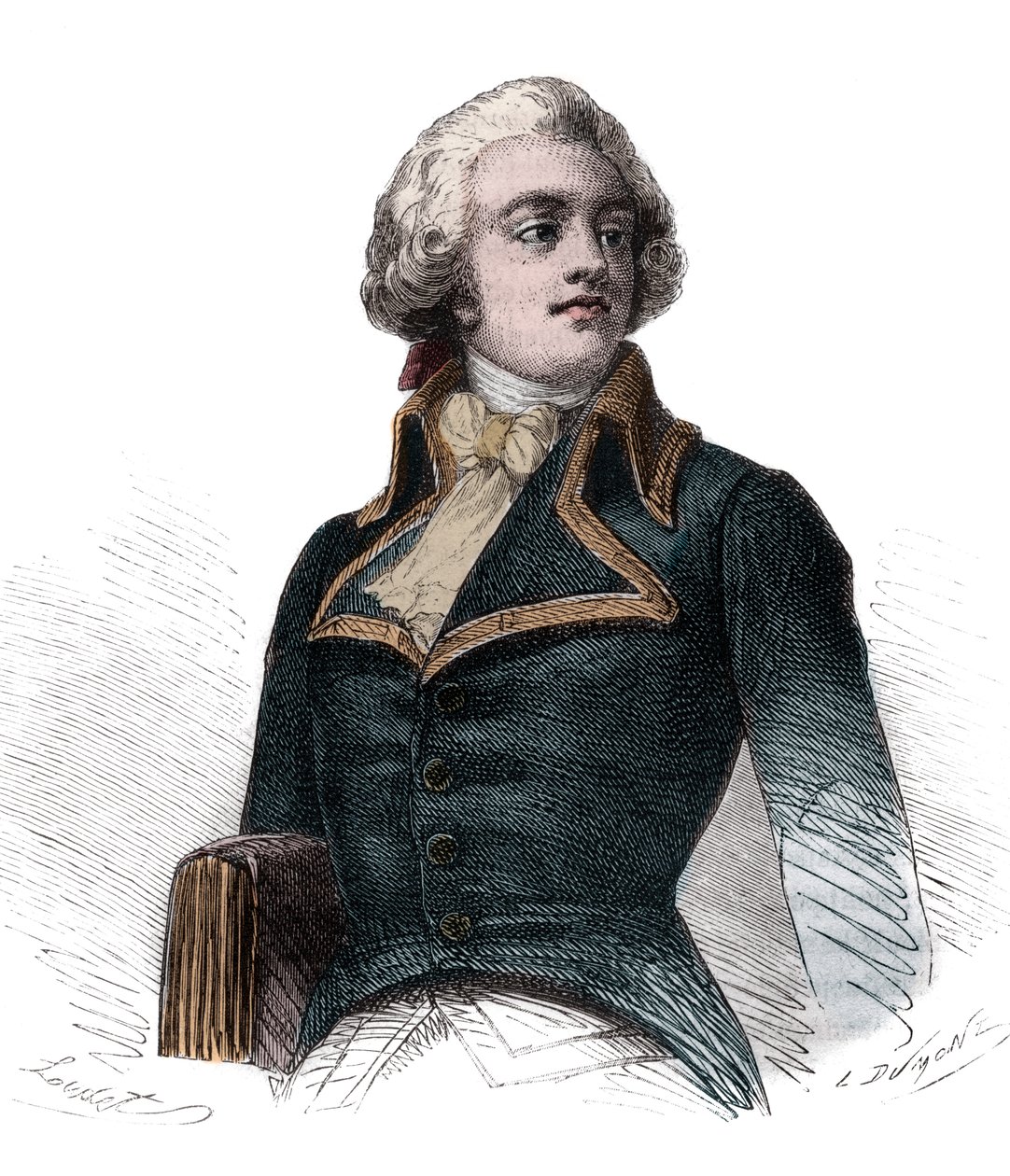 الكونت لويس ماري دي ناربون-لارا (ناربون لارا) (1755-1813) الكونت والعامة الفرنسية - نقش في "Histoire des Girondins" لألفونس دي لامارتين (1790-1869) 1865-1866 - مجموعة خاصة بواسطة مجهول مجهول