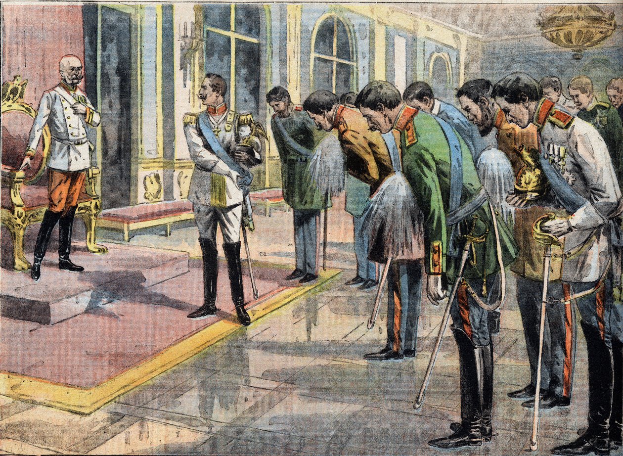 اليوبيل - فرانسوا جوزيف الأول (1830-1916) إمبراطور النمسا. نقش من جريدة "Le Petité Parisien" " بواسطة مجهول مجهول