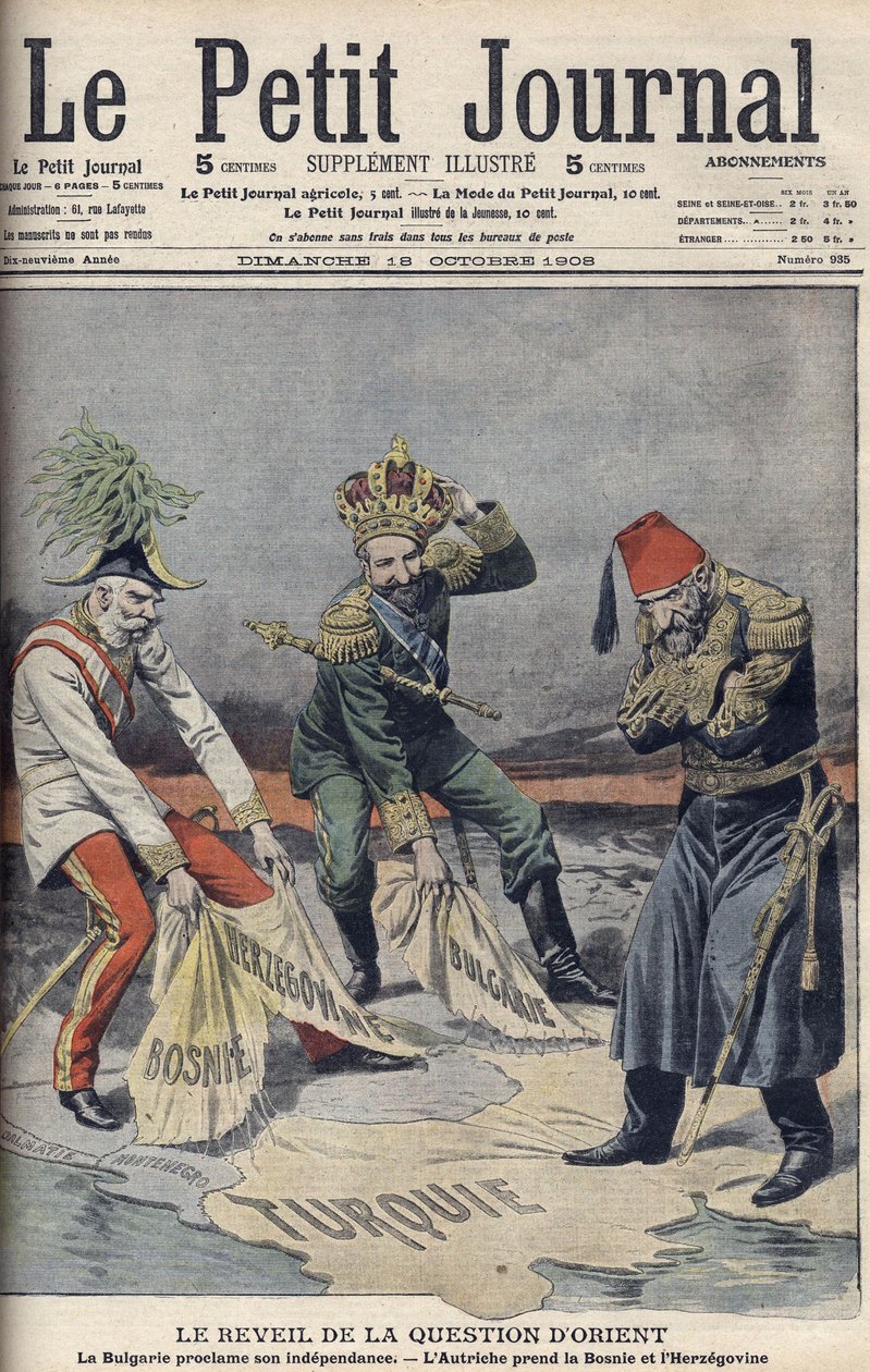 انبعاث مسألة البلدان الشرقية والبلقان ، صورة الغلاف من "Le Petit Journal" بواسطة مجهول مجهول